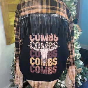 Flannel shirt custom . Luke combs ready for rodeo